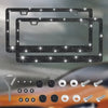 Crystal Rhinestone License Plate Frame for Cars