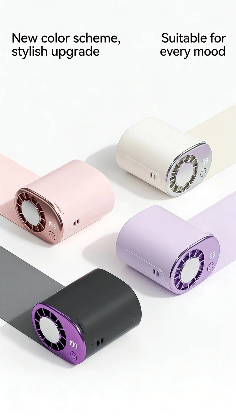 Mini Portable Clip-On Fan with 360° Rotation
