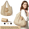 Large Canvas Tote Bag with Keychain Attachment