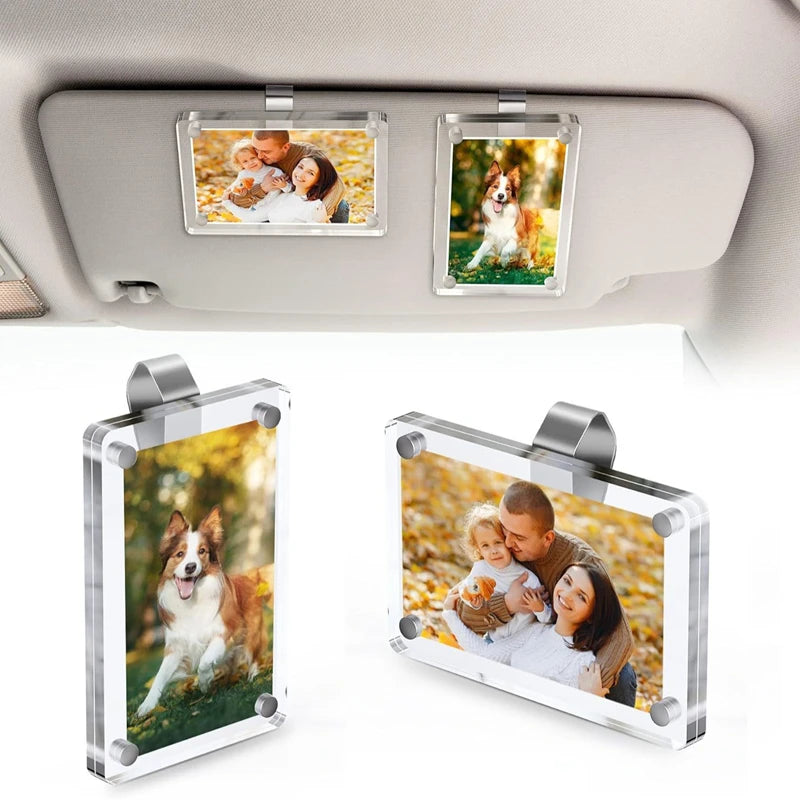 Magnetic Car Sun Visor Photo Clips