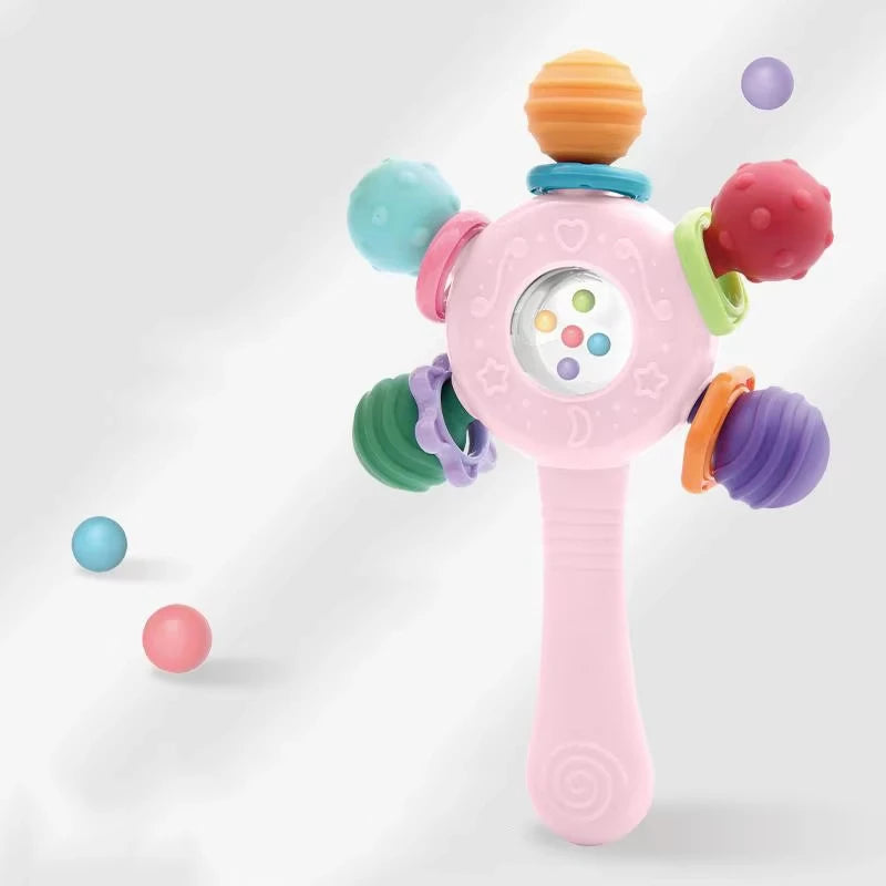 Montessori Sensory Baby Rattle and Teether Toy