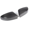 Black carbon fiber side mirror covers for Maserati Ghibli or Quattroporte cars