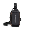 Oxford Sling Bag for Men with Zippered Phone Pocket