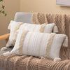 Boho Tufted Throw Pillow Cover with Tassels