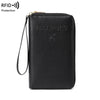 RFID-Blocking Travel Wallet with Wrist Strap