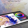 A hand uses an Apple Pencil to draw on a screen, demonstrating how the Pencil is paired with a new type of paper film.