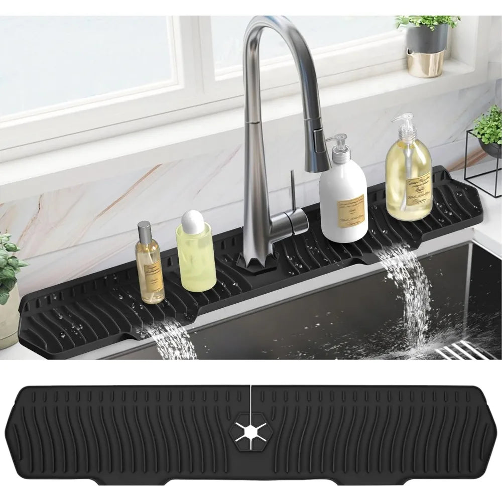 Silicone Kitchen Sink Splash Guard & Drainage Mat