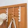 5-Hook Over-the-Door Coat Hanger for Closet & Cabinet Storage