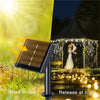 Solar-Powered LED Curtain String Lights