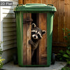 Raccoon Wheelie Bin Decal - Waterproof Outdoor Sticker