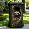 Raccoon Wheelie Bin Decal - Waterproof Outdoor Sticker