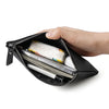 Genuine Leather Wristlet Clutch Wallet with Phone Pocket