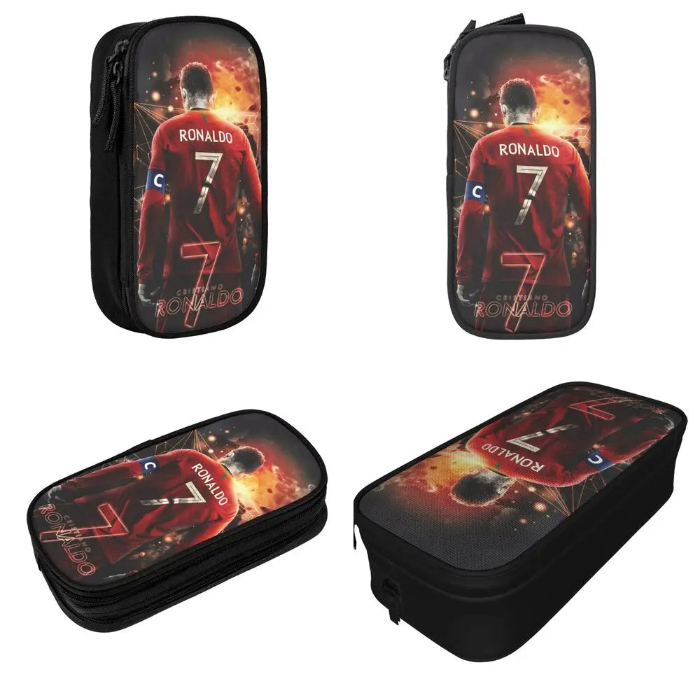 Soccer Star Pen Case – Large-Capacity Pencil Pouch