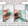 Crystal Rhinestone Scarf Ring Clip for Shirts and Scarves