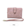 Compact Frosted Tri-Fold Wallet for Women