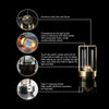 Lámpara de Mesa LED de Cristal de Aluminio