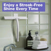Shower Squeegee with Hanging Silicone Holder for Glass Doors & Mirrors