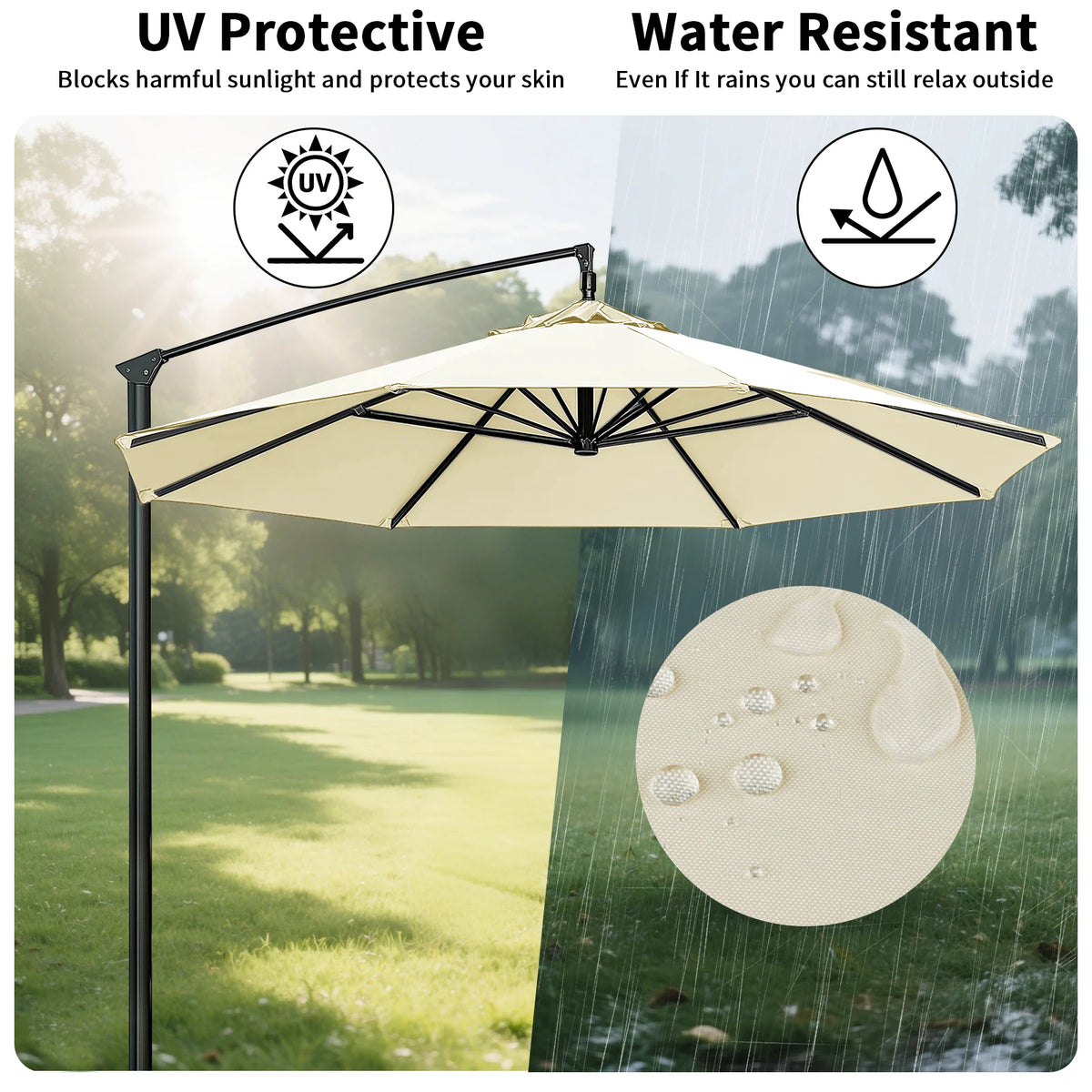 Waterproof Replacement Patio Umbrella Canopy