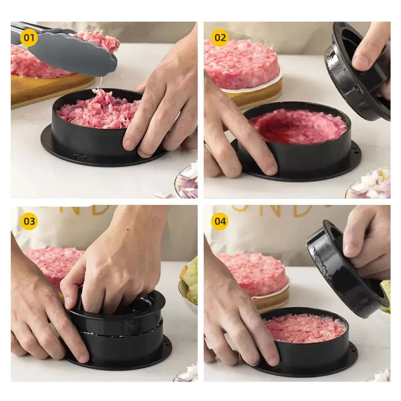 3-in-1 Hamburger-Presse & Patty-Hersteller