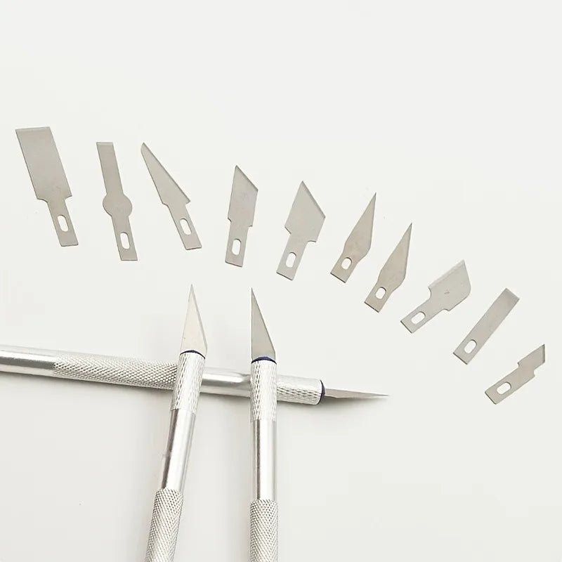 13-Piece Aluminum Alloy Carving Knife Set for Precision Crafting