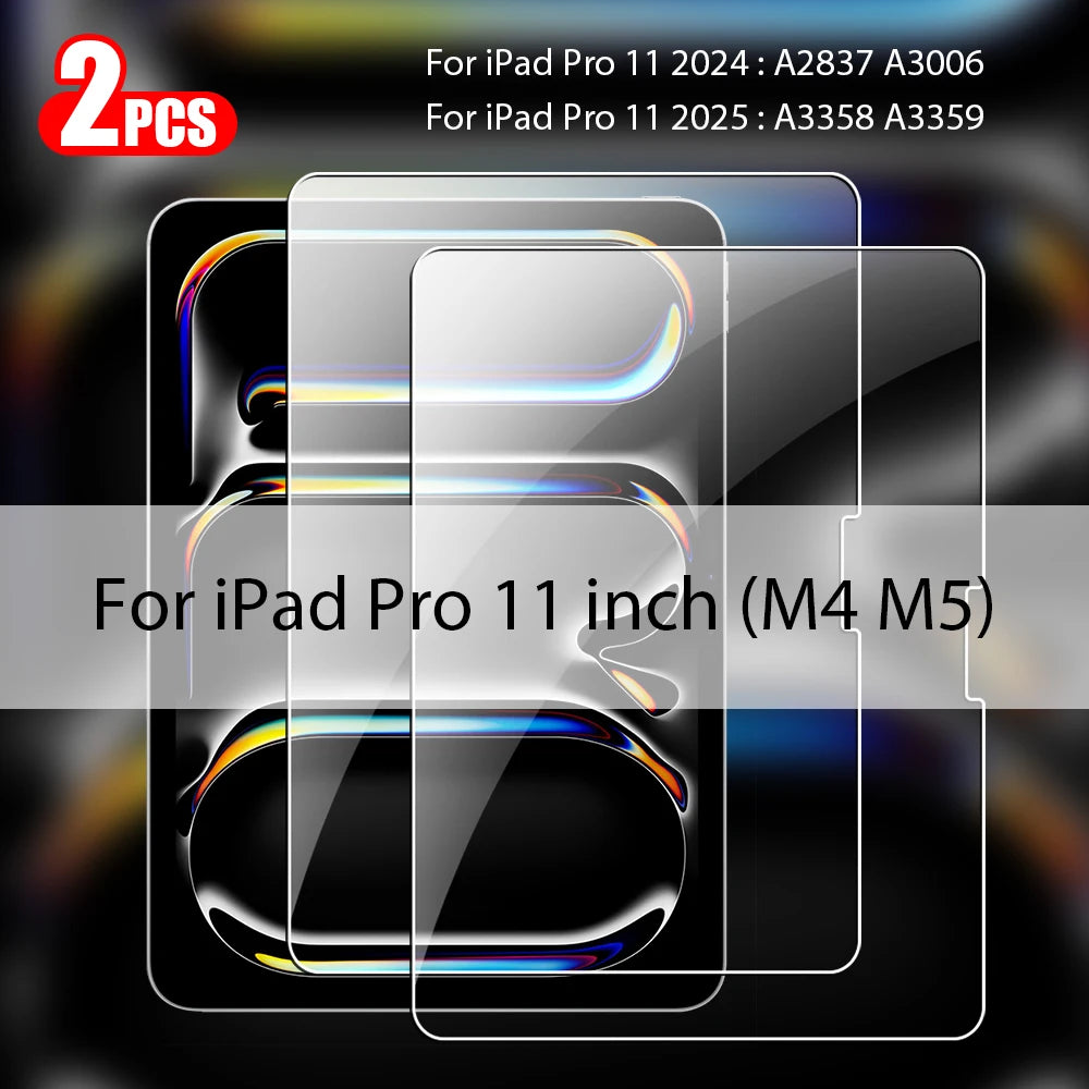 Premium Tempered Glass Screen Protector for iPad (2-Pack)