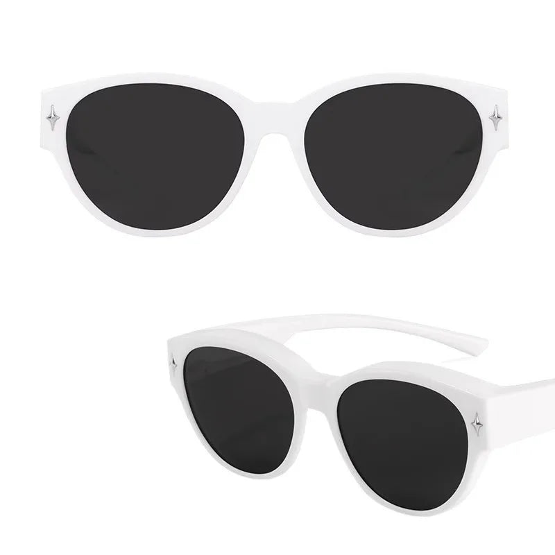 Oversized Cat-Eye Fit-Over Sunglasses