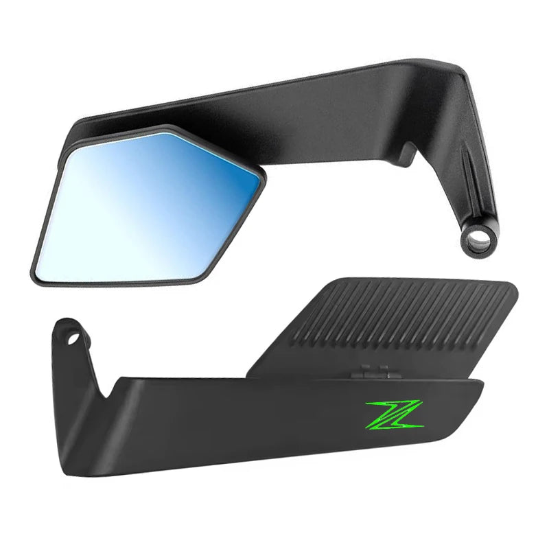 Universal Motorcycle Side Mirrors with Adjustable Winglets