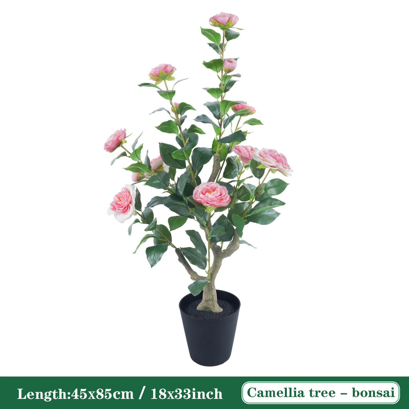 Árbol Topiario de Camelia de 85 cm con Maceta Decorativa