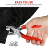 Snap Fastener Kit with Pliers – 400-Piece Metal Buttons