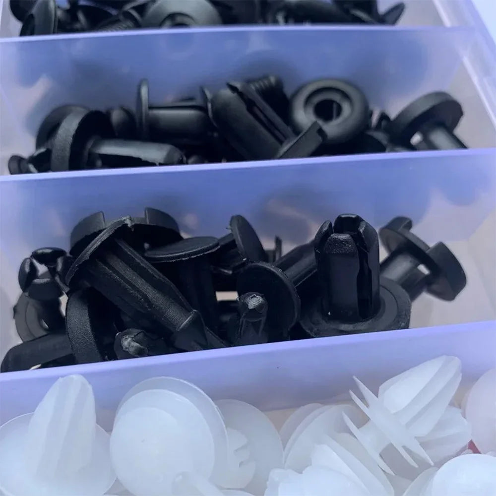 Durable Push-Type Retainer Clips for Car Trim and Body Panels