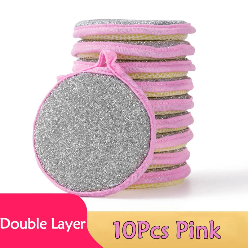 Double-Sided Dish Scrub Sponges for Kitchen Cleaning