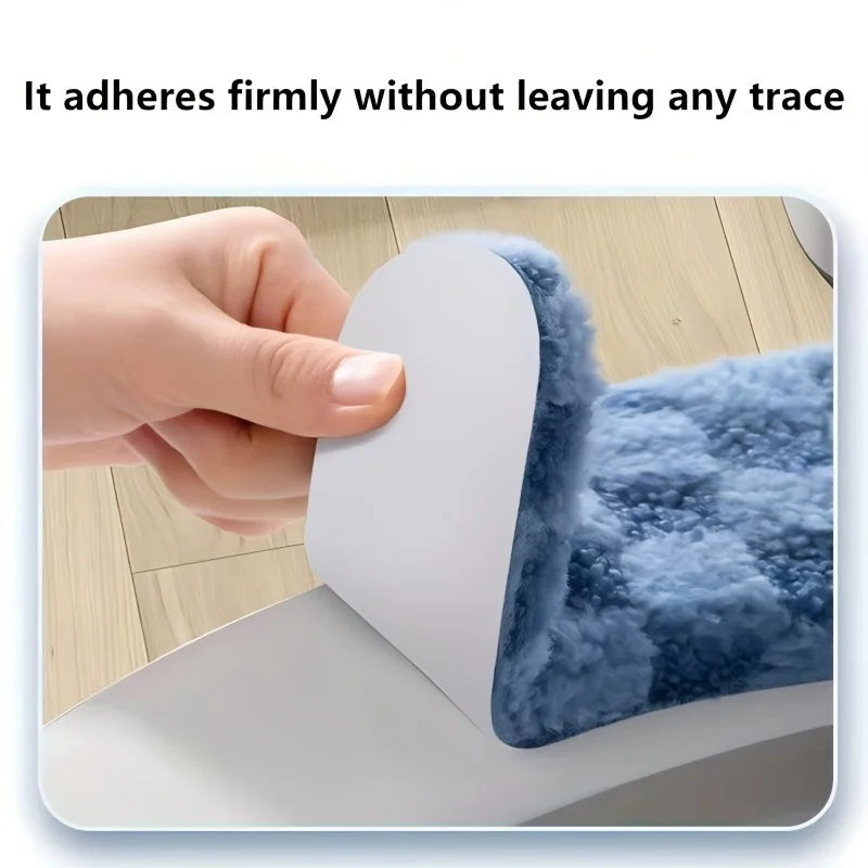 Plush Winter Toilet Seat Cushion Cover