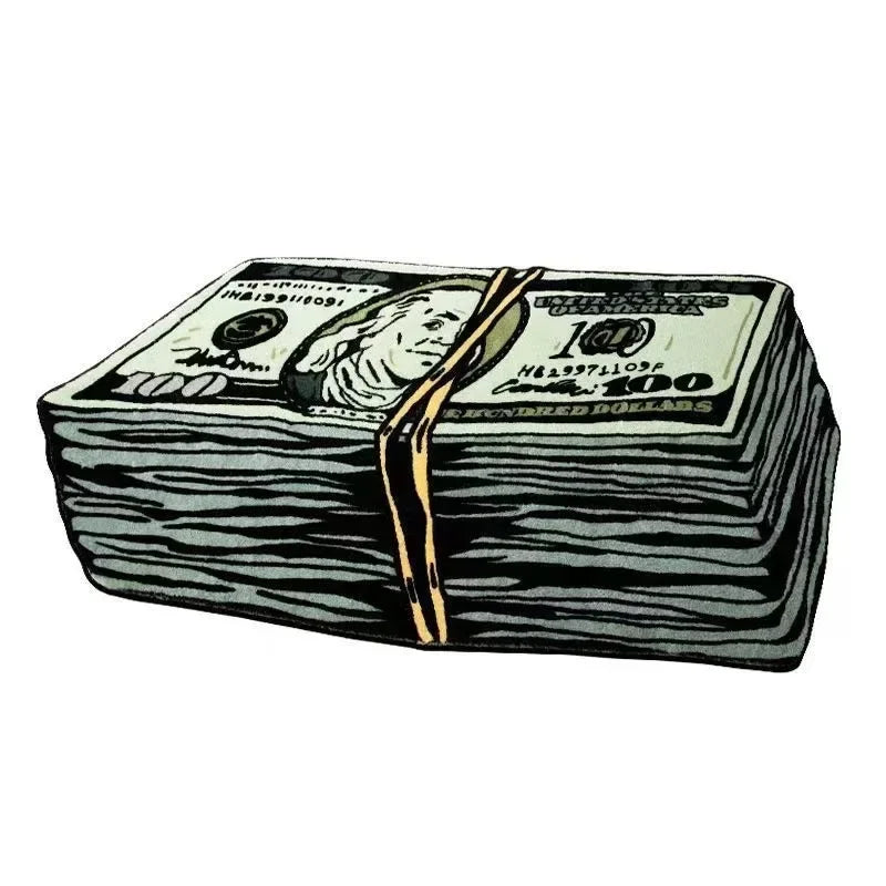 A stack of US one dollar bills shown in a print style.