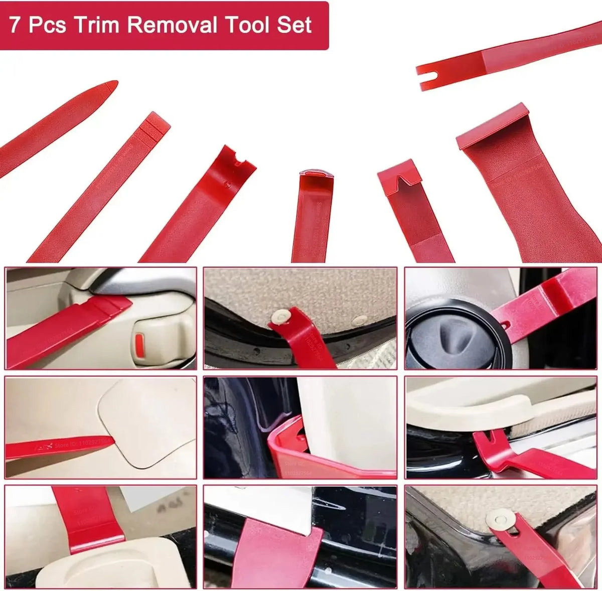 Multi-Purpose Car Trim Removal Tool Kit with Air Wedge Pump