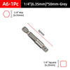 Hex Shank Socket Adapter Set for Power Drills (1/4, 3/8, 1/2 Inch)