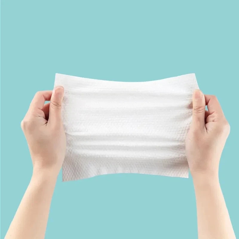 100% Cotton Disposable Face Towels – Soft & Thick Cleansing Wipes for Skincare