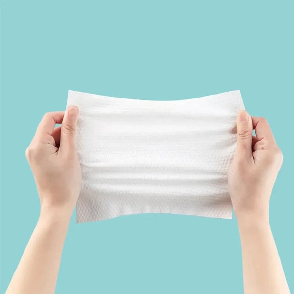 100% Cotton Disposable Face Towels – Soft & Thick Cleansing Wipes for Skincare