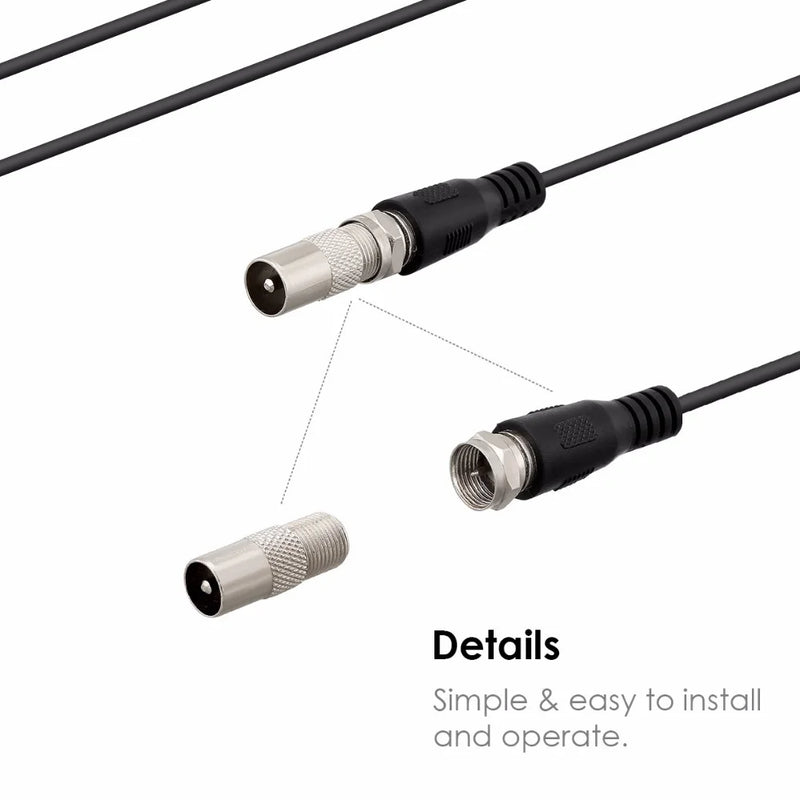 Antena HDTV Interior con Amplificador de Señal