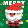 Mini Christmas Tree Building Block Set with Santa, Snowman & Elk
