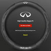 Carbon Fiber Leather Steering Wheel Cover for Infiniti Models