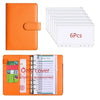 A6 PU Leather Budget Binder with Cash Envelope Organizer