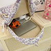 Floral Quilted Backpack Set with Crossbody Bag
