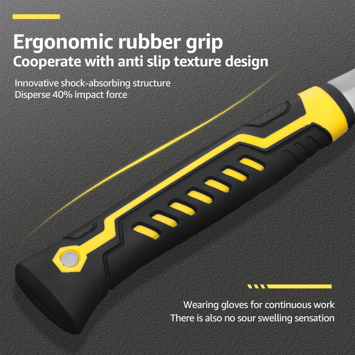 Outdoor Pickaxe with Ergonomic Non-Slip Handle
