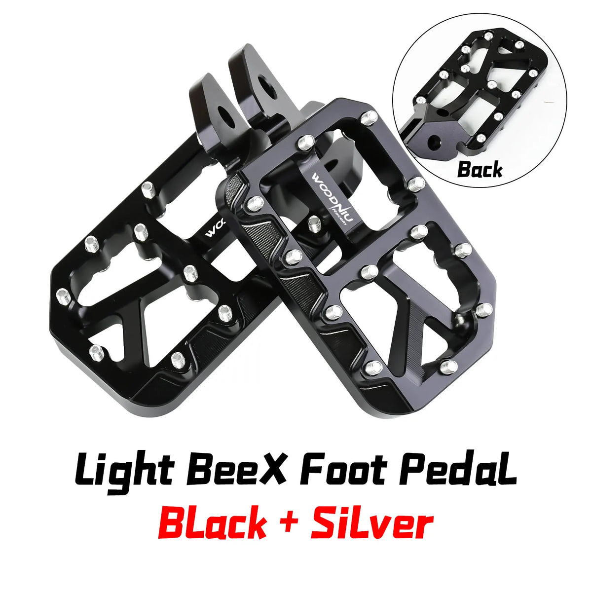Durable Aluminum Footpegs with Pedal Bracket for Electric Dirt Bikes