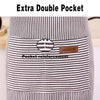 Striped Kitchen & Work Apron with Adjustable Neck Strap