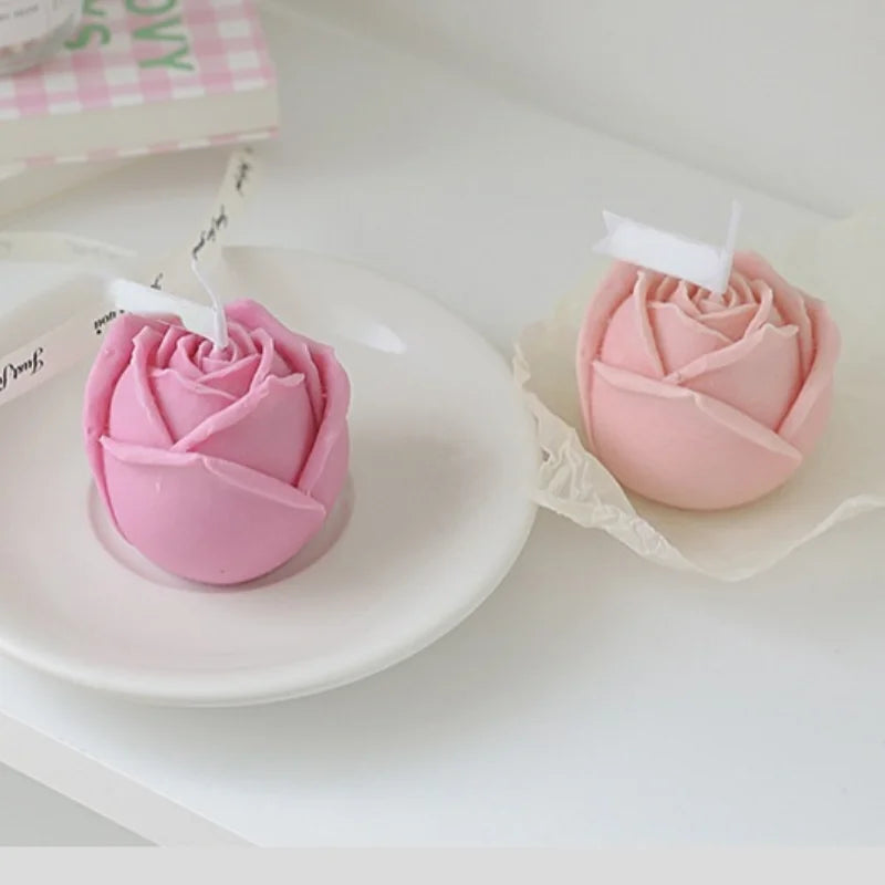 3D Rose Silicone Mold for Baking, Chocolate, Ice Cubes & Candle Making
