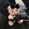 Cute Plush Bear Car Gear Shift Cover