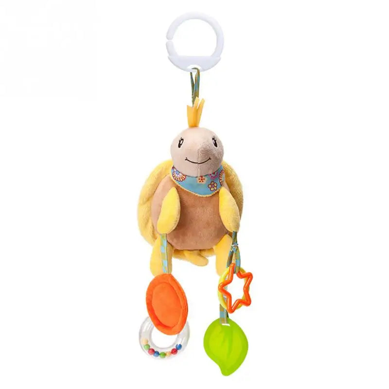 Musical Plush Animal Rattle & Teether Toy for Babies