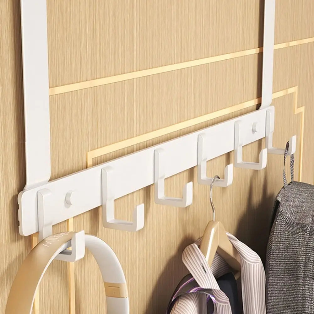 Over-the-Door 6-Hook Organizer Rack