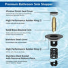Universal Stainless Steel Sink Drain Filter with Spring-Loaded Stopper